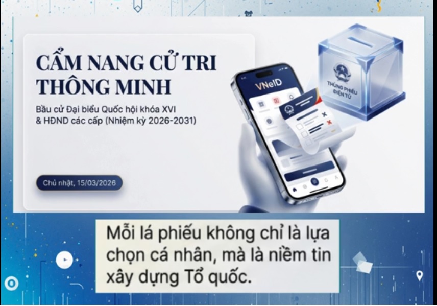 Hướng dẫn bỏ phiếu Bầu cử Đại biểu Quốc hội khóa XVI và Đại biểu Hội đồng nhân dân các cấp nhiệm kỳ (2026–2031)